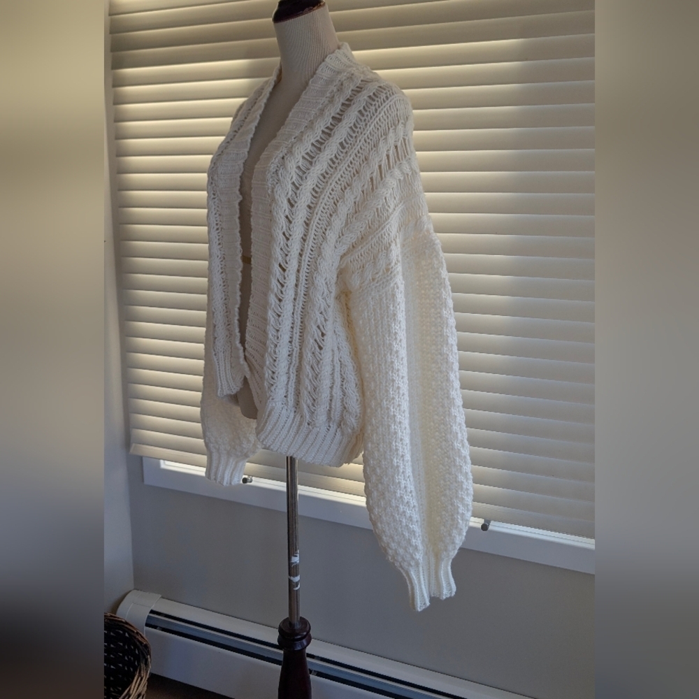 NWT Princess Polly Cream Abner Cable Knit Cardigan Sz XS/S - Picture 9 of 15